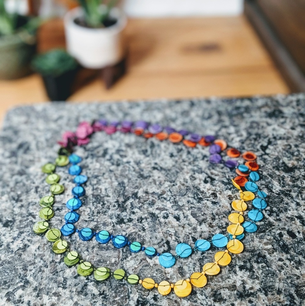 Colorful Long Necklace - Picture 3 of 5